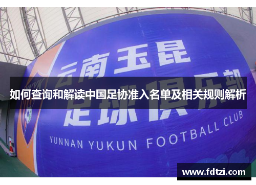 如何查询和解读中国足协准入名单及相关规则解析