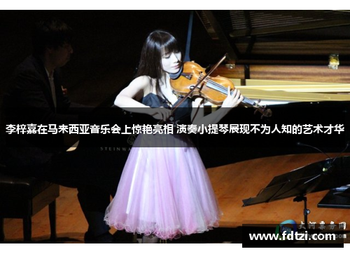 李梓嘉在马来西亚音乐会上惊艳亮相 演奏小提琴展现不为人知的艺术才华